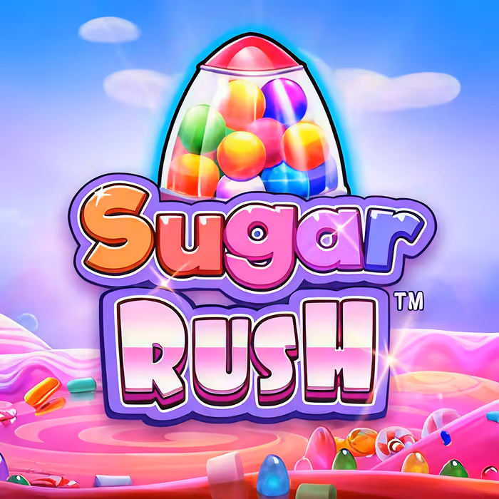 Sugar Rush Spielautomat mit süßen Leckereien und Cluster-Pay-Mechanik